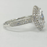 Romance - Pave Halo Diamond Setting