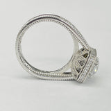 Romance - Vintage Inspired Detailed Halo Diamond Setting