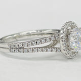 Romance - Modern Style Halo Split Shank Setting