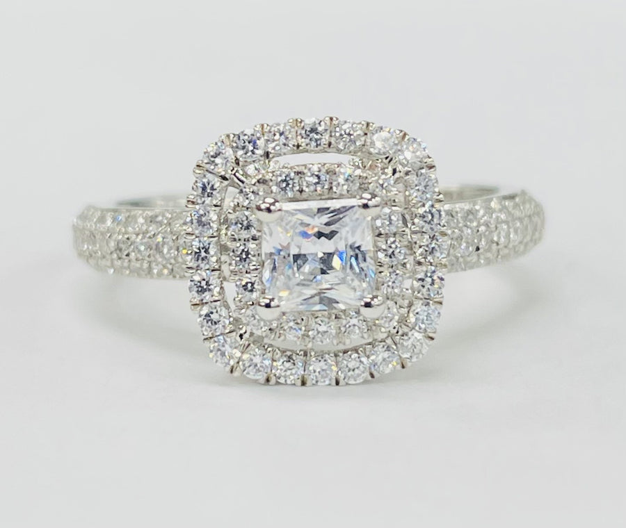 Romance - Double Halo Pave Diamond Setting