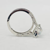 Romance - Vintage Inspired Detailed Halo Diamond Setting