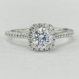 Romance - Simple Halo Diamond Setting