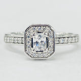 Romance - Channel Set Halo Diamond Setting