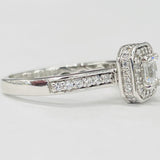 Romance - Channel Set Halo Diamond Setting