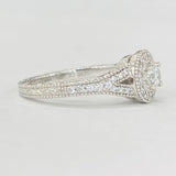 Romance - Vintage Inspired Split V Diamond Setting