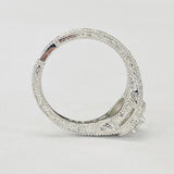 Romance - Vintage Inspired Split V Diamond Setting