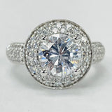 Romance - Large Pave Halo Diamond Setting