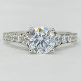 Romance - White Gold Graduated Diamond Setting