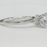 Noam Carver - Hidden Halo Diamond Solitare Setting