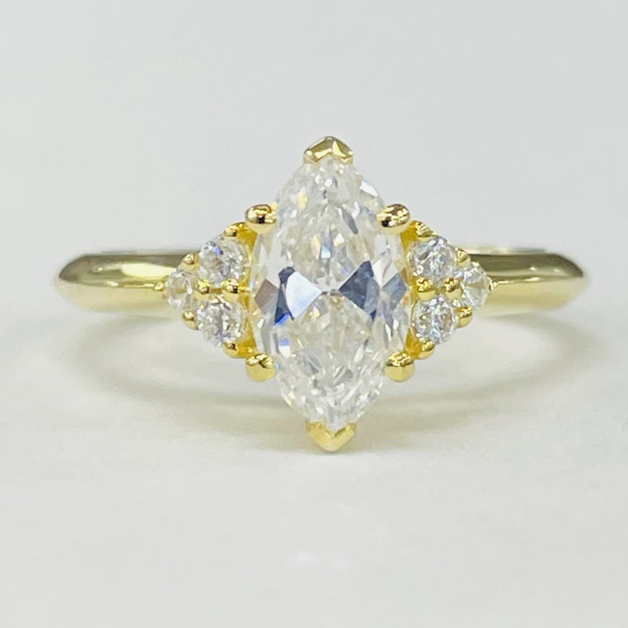 Noam Carver - Modern Marquise Accented Diamond Setting