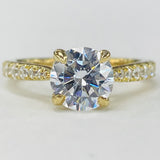 Noam Carver - Tapered Cathedral Diamond Setting