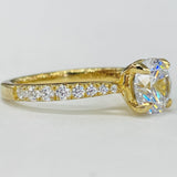 Noam Carver - Tapered Cathedral Diamond Setting