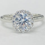 Noam Carver - Modern Floral Halo Diamond Setting