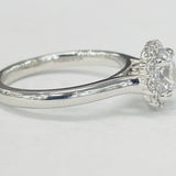 Noam Carver - Modern Floral Halo Diamond Setting