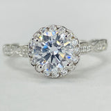 Noam Carver - Scalloped Halo Diamond Setting