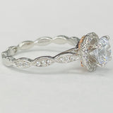 Noam Carver - Scalloped Halo Diamond Setting