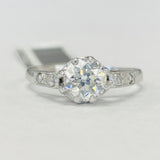 Vintage VVS2/H GIA Certified Platinum Ring