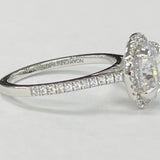 Noam Carver - Oval Halo Diamond Engagement Ring
