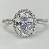 Noam Carver - Oval Halo Diamond Engagement Ring