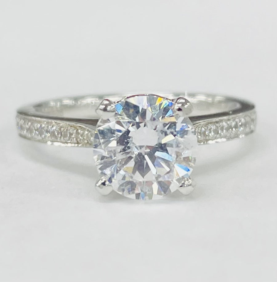 Noam Carver - Tappered Diamond Accented Setting
