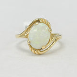 Vintage Opal Yellow Gold Fashion Ring