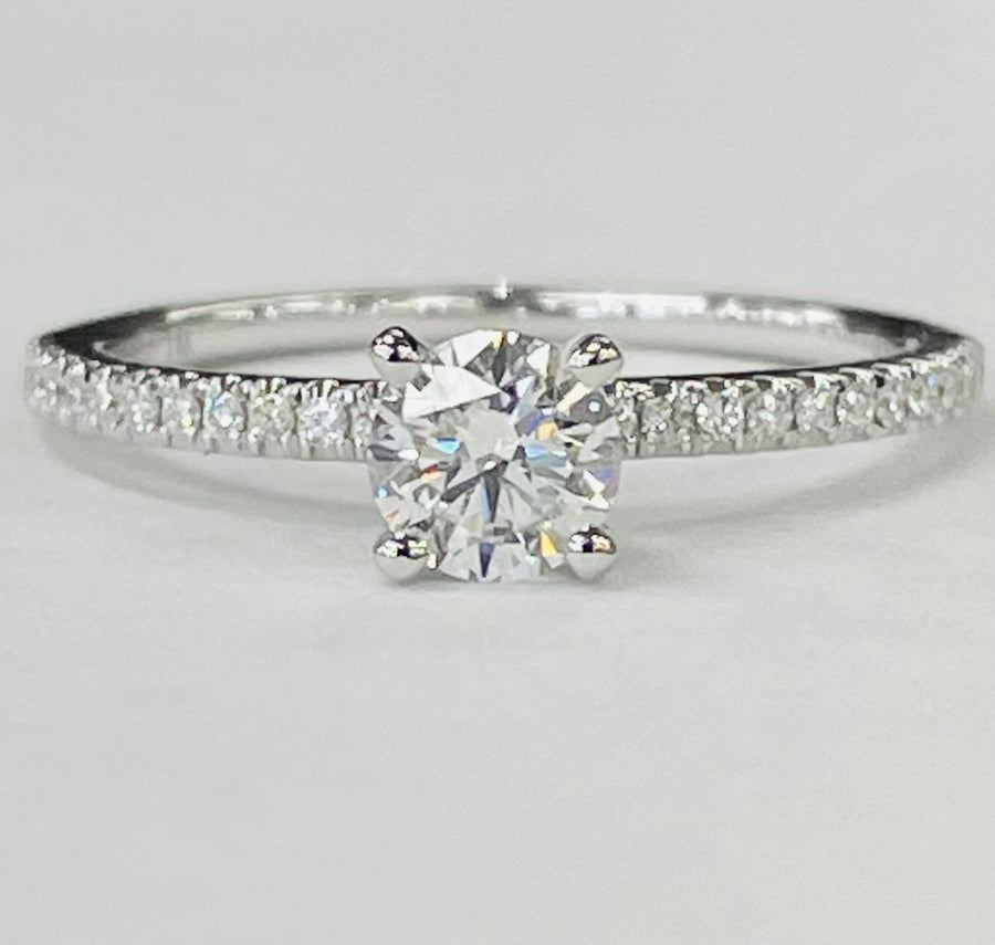 Tidewater Classic - White Gold 1/2CT Accented Solitaire