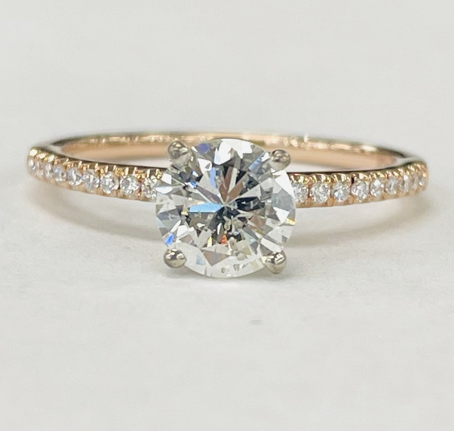 Tidewater Classic - Rose Gold 1CT Accented Solitaire