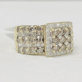 2CTW Chocolate & White Diamond Eastate Ring