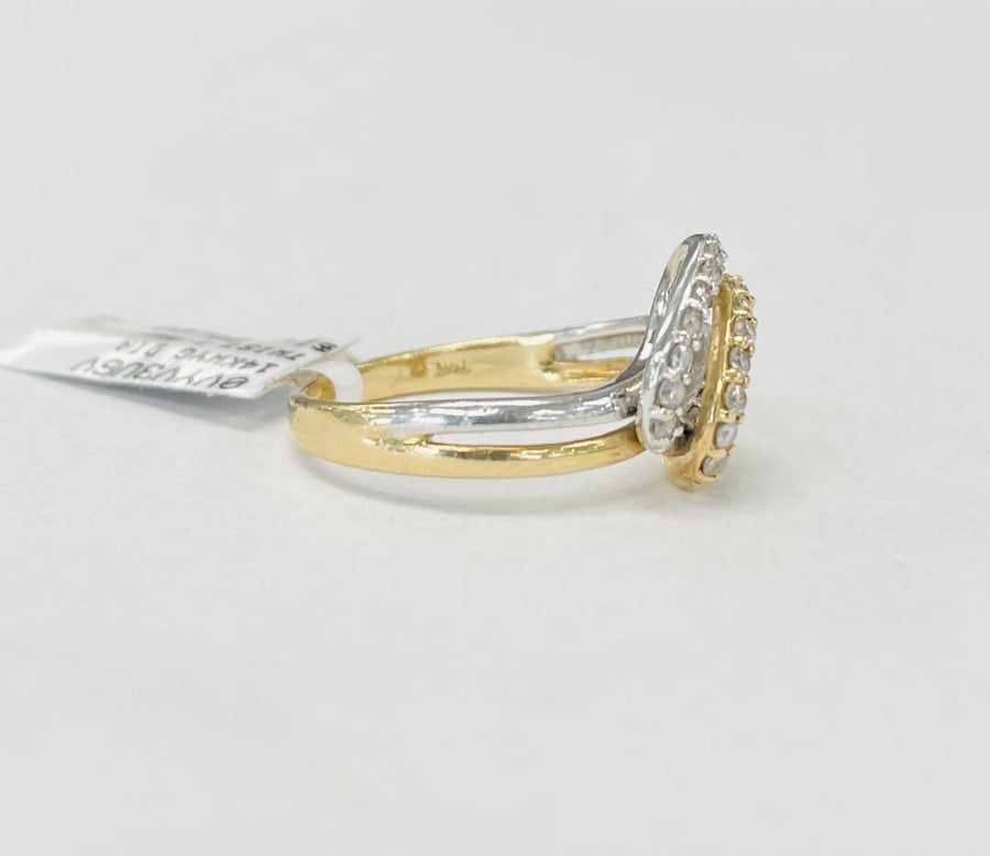 Estate Two Toned Fashion Diamond Ring