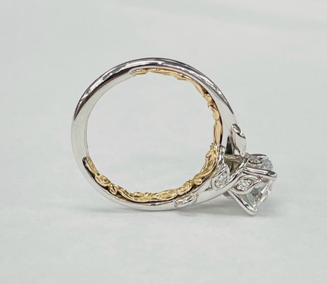 ArtCarved - Two Toned Nature Diamond Setting