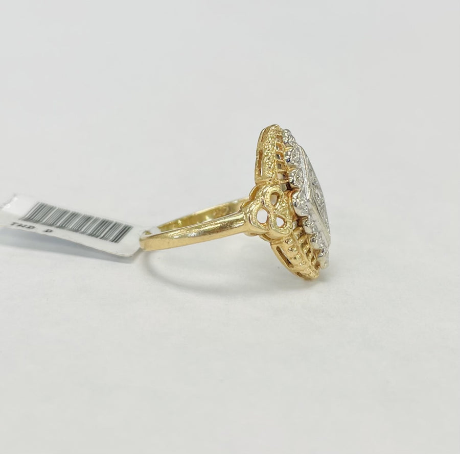 Vintage Filigree Diamond Fashion Ring