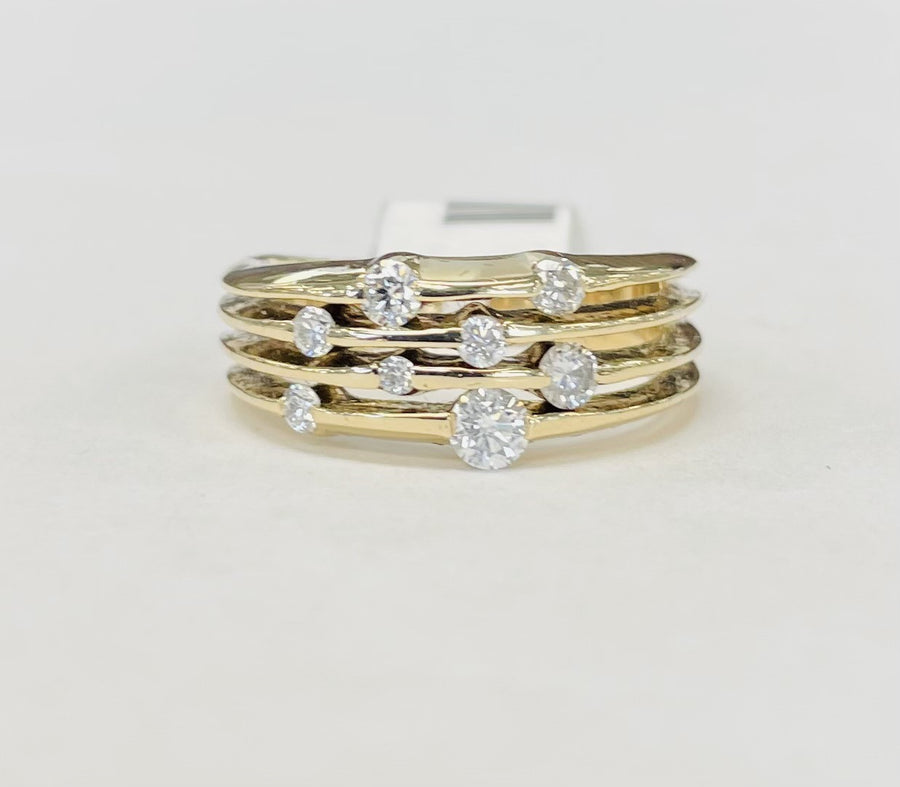 Modern Estate Fashion Diamond Ring