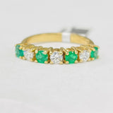 Estate Diamond An Emerald Anniversary Band
