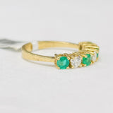 Estate Diamond An Emerald Anniversary Band