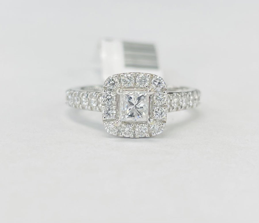 Neil Lane Princess Cut Halo Engagement Ring