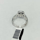 Vintage Inspired Certified Diamond Halo Engagement Ring