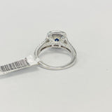 Vera Wang Love 1.5CTW Double Halo Princess Cut Diamond Engagement Ring