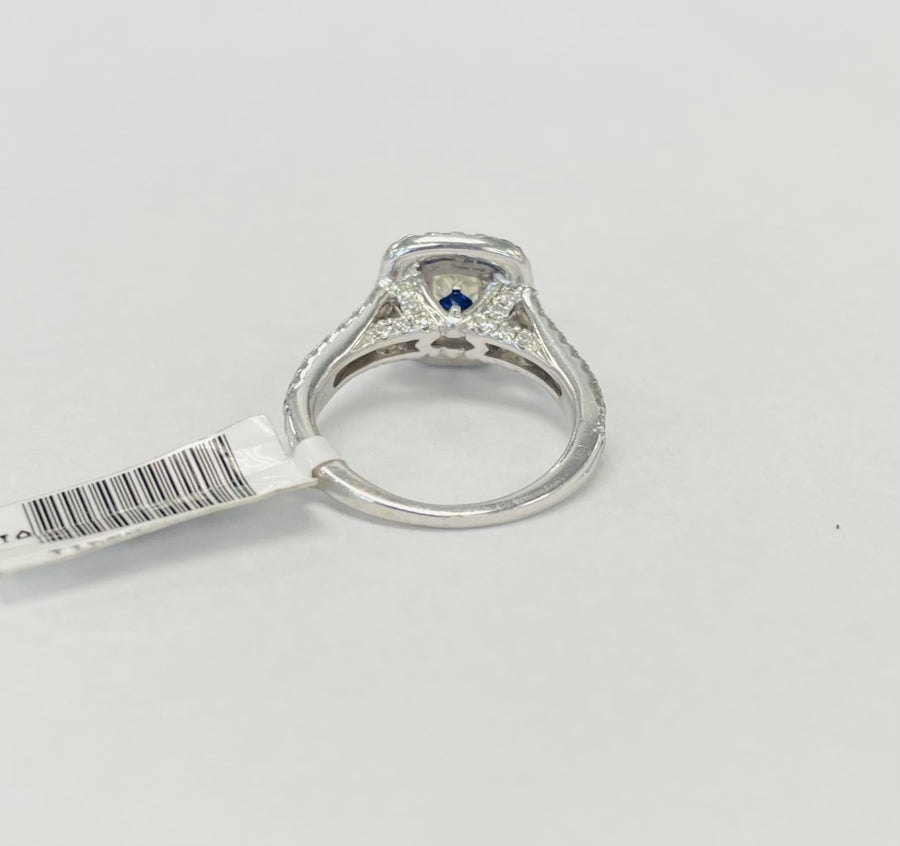 Vera Wang Love 1.5CTW Double Halo Princess Cut Diamond Engagement Ring