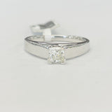 Solitare Princess Cut Engagement Ring