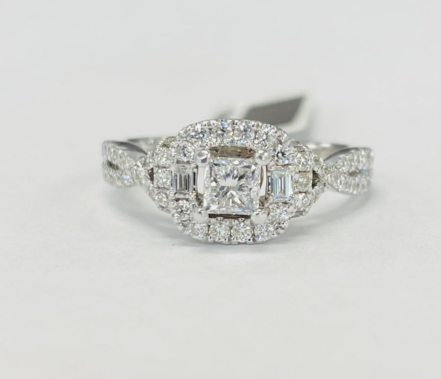 Adrianna Papell 7/8CTW Diamond Engagement Ring