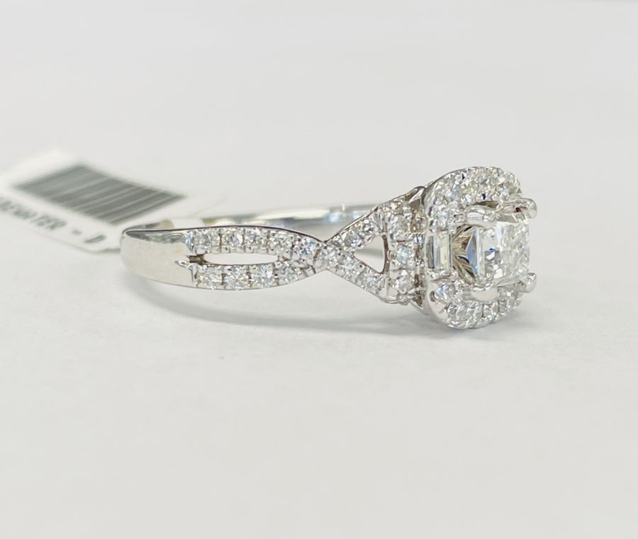 Adrianna Papell 7/8CTW Diamond Engagement Ring