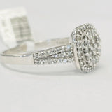 Composite Halo Diamond Engagement Ring